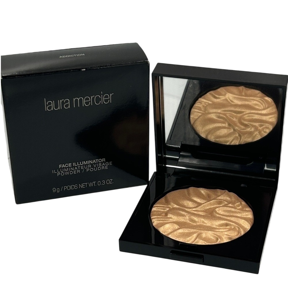 Laura Mercier Face Illuminator Powder Addiction 9g Gold New Shimmer Highlight